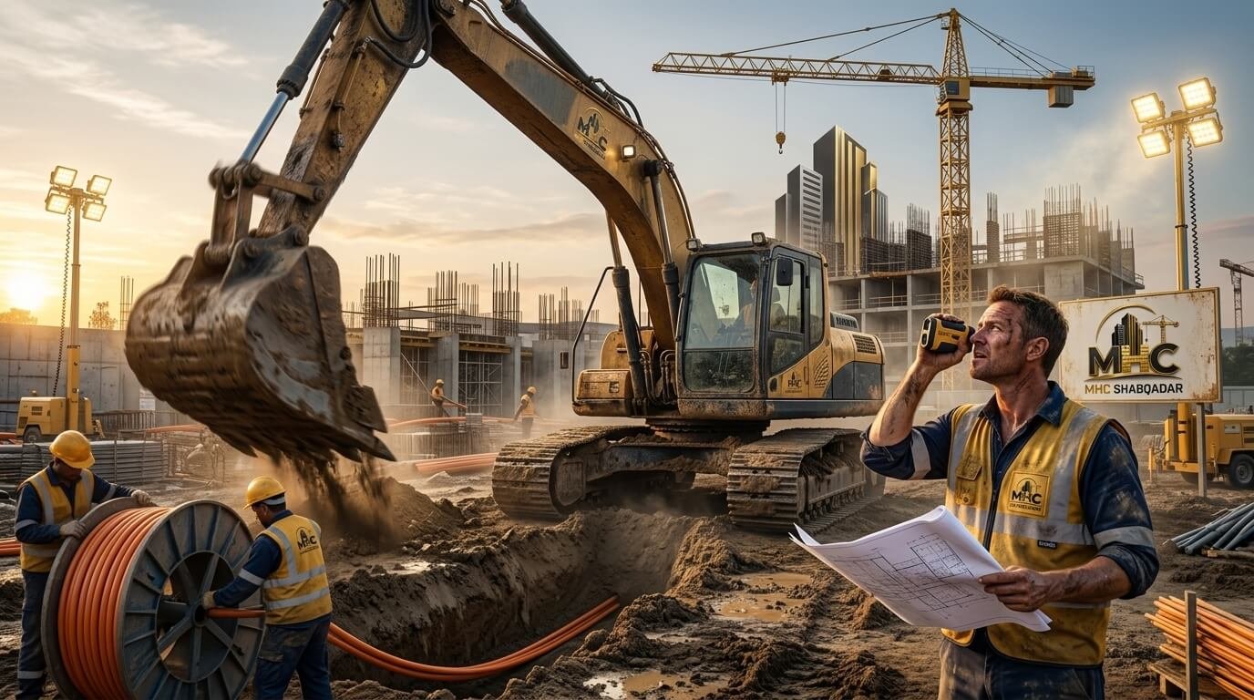 Construction crew on site