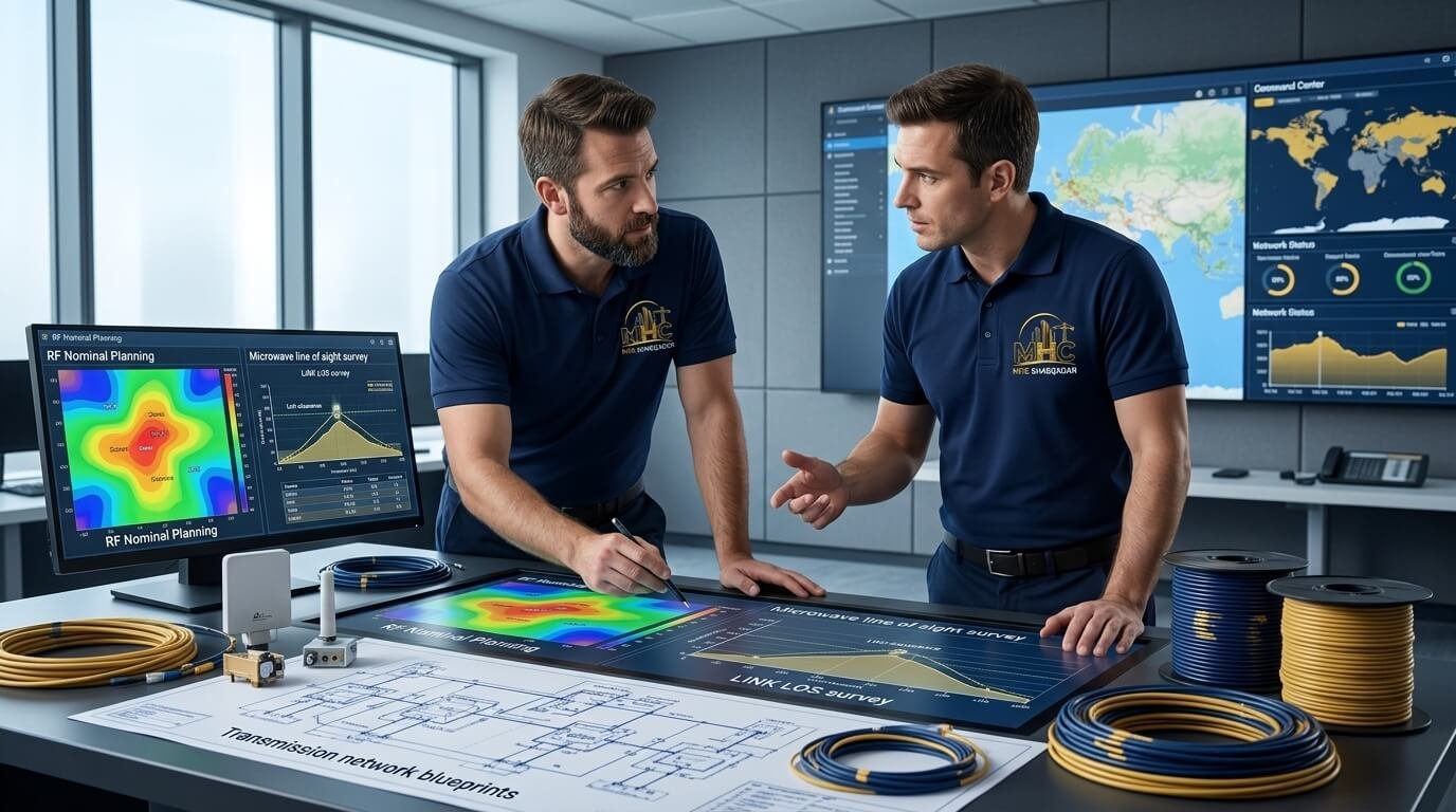 Telecom network planning on blueprints