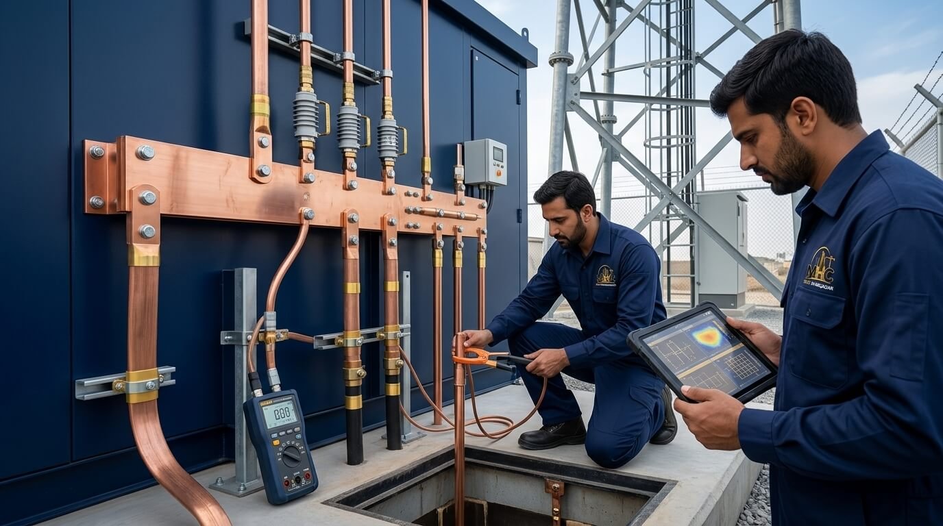 Industrial electrical grounding