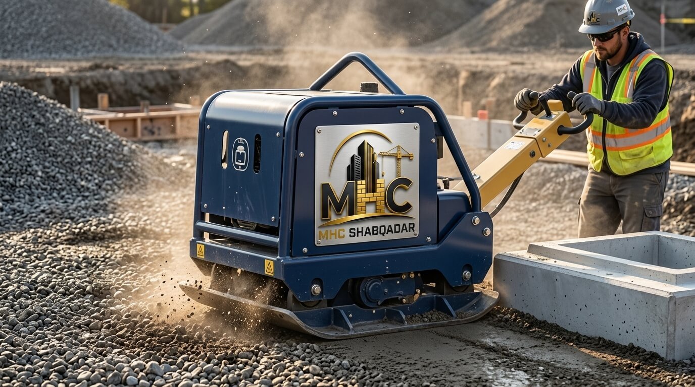 Bulldozer backfilling earth
