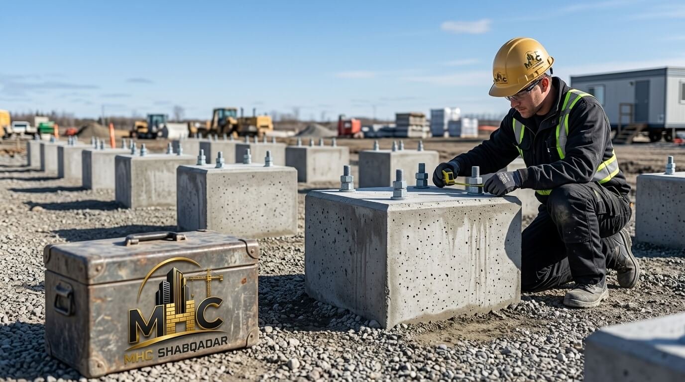 Concrete pedestal construction