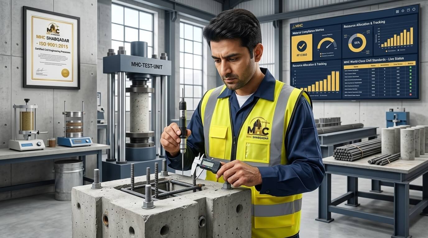 Quality inspector checking compliance